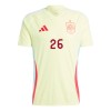 Original Fußballtrikot Spanien Pedri 26 Auswärtstrikot EURO 2024 Für Herren